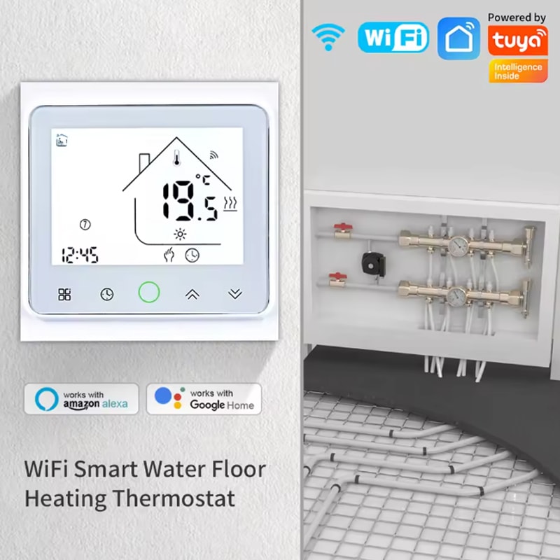 Smart Living WiFi Thermostat Electric Floor Heating Controller For Alexa And Google Home Integratio 9