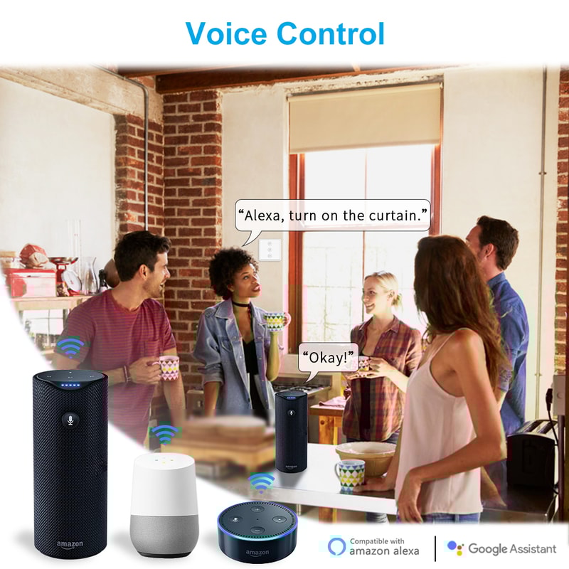 Smart Life WiFi Roller Shutter Curtain Switch Remote Control Google Home Alexa Echo Compatible 3