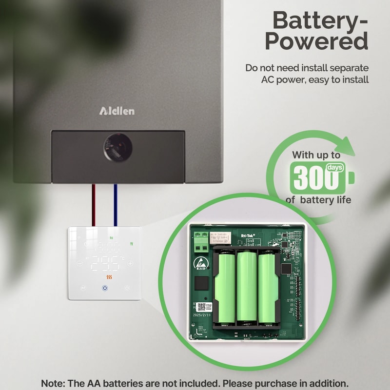 Smart Thermostat Battery Powered Thermo Regulator By Alexa Google Home 2