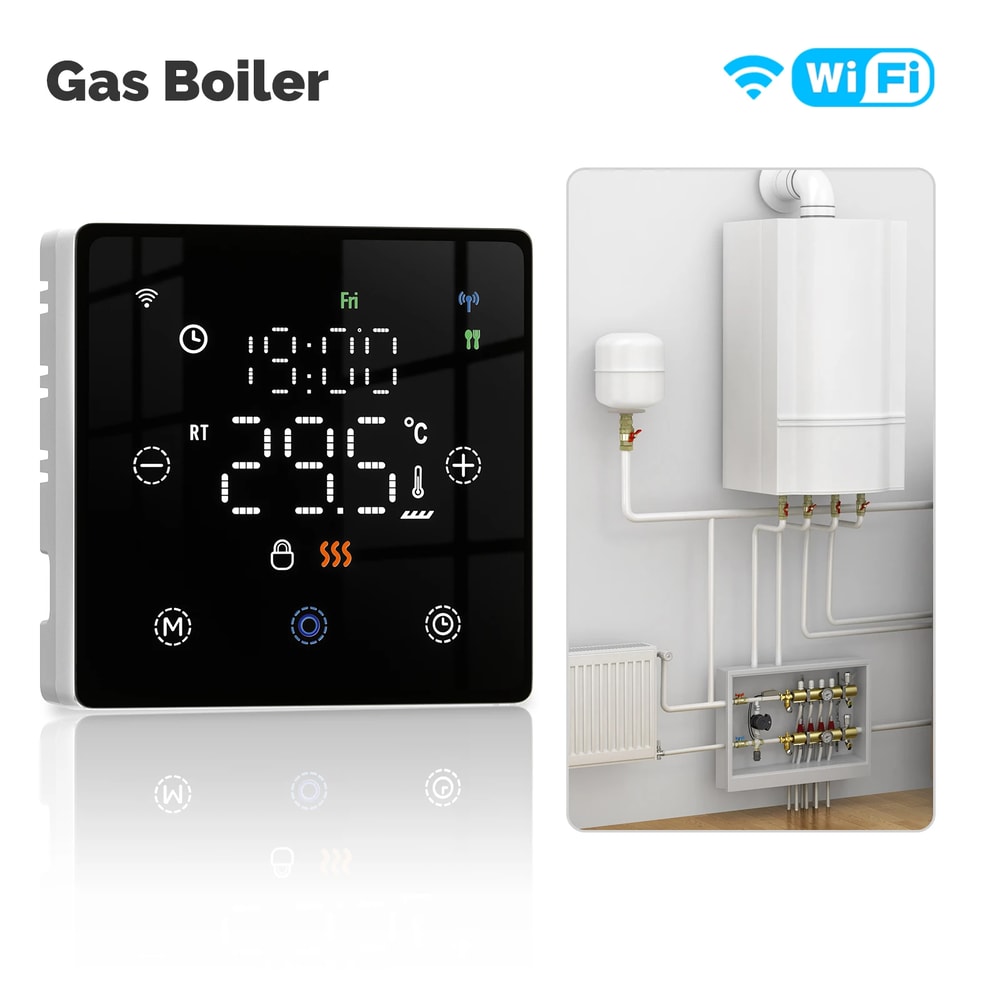 Smart Thermostat Battery Powered Thermo Regulator By Alexa Google Home 6