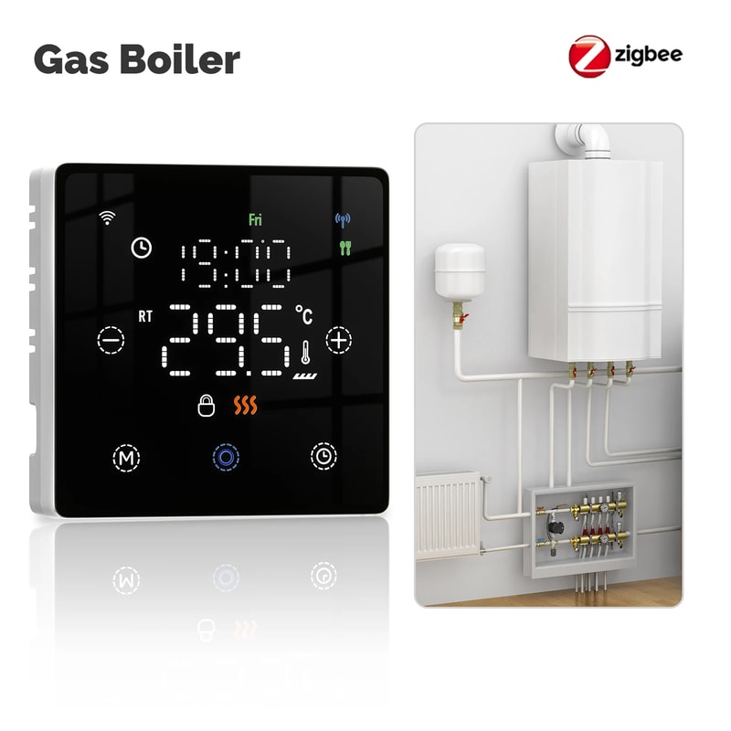 Smart Thermostat Battery Powered Thermo Regulator By Alexa Google Home 9