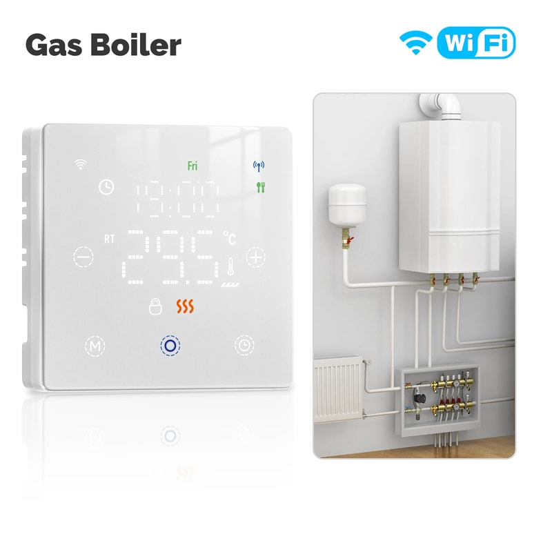 Smart Thermostat Battery Powered Thermo Regulator By Alexa Google Home 7