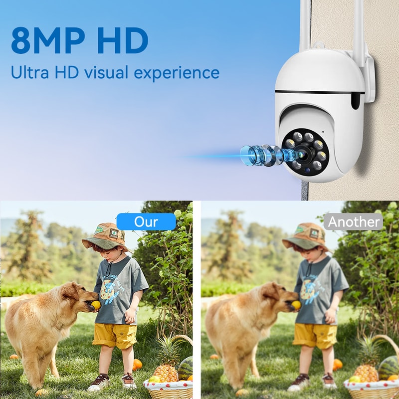 HD Outdoor Security Camera Waterproof Color Night Vision 3