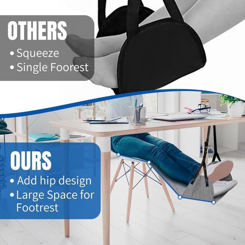 Foot Hammock For Flight Plane Foot Hammock Travel Leg Rest 4