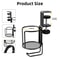 Desk Cup Holder With Headphone Hanger AntiSpill Rotation Stand Hook For Coffee Cups 5