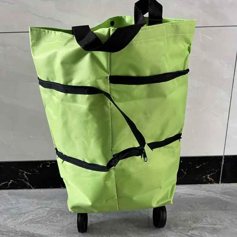 Heavy Duty Foldable Shopping Cart, Wheeled Grocery Trolley for Home, Office, Moving, Compact & Lightweight