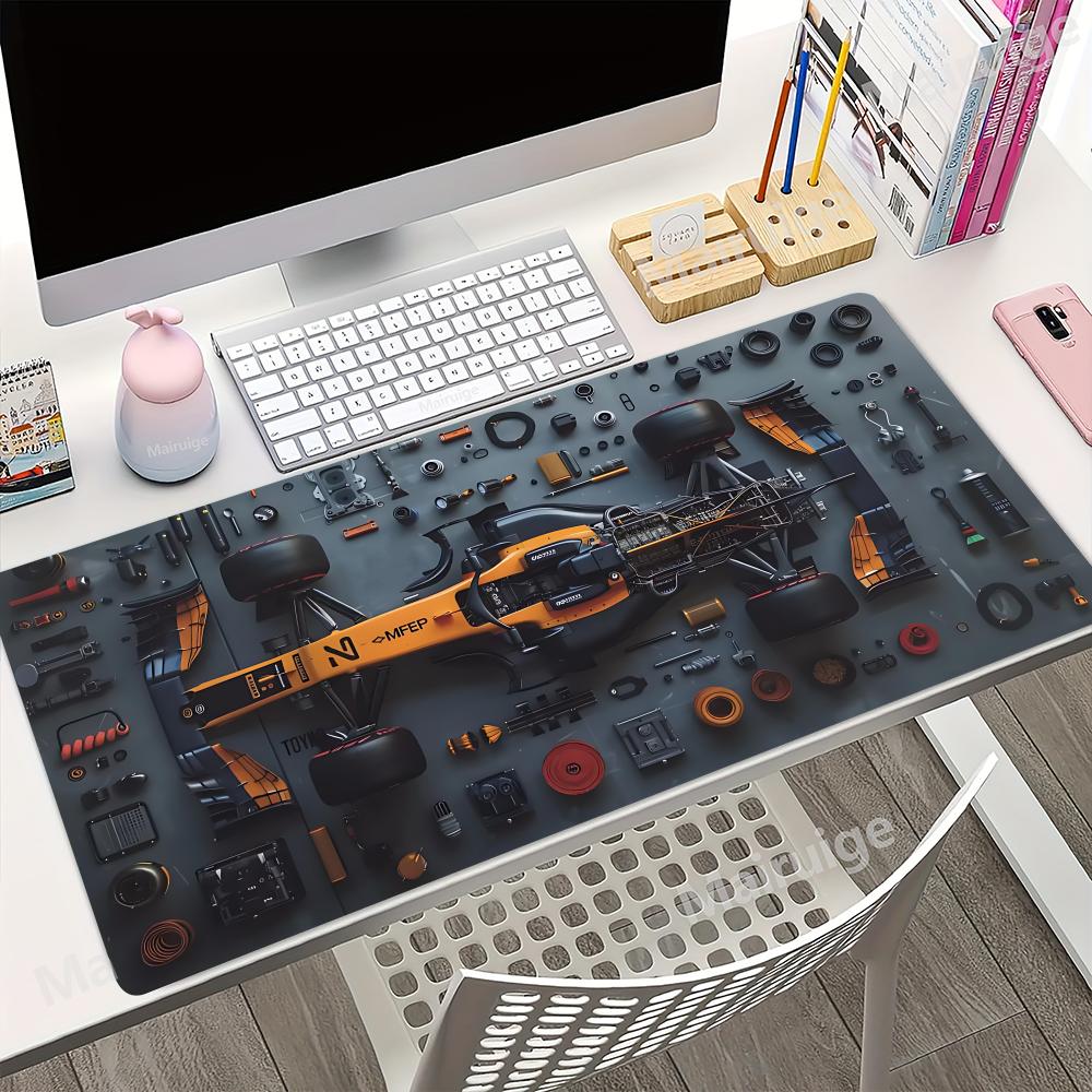 Racing Parts Mouse Pad, Computer Keyboard Pad, Soft Gamer Desk Mat
