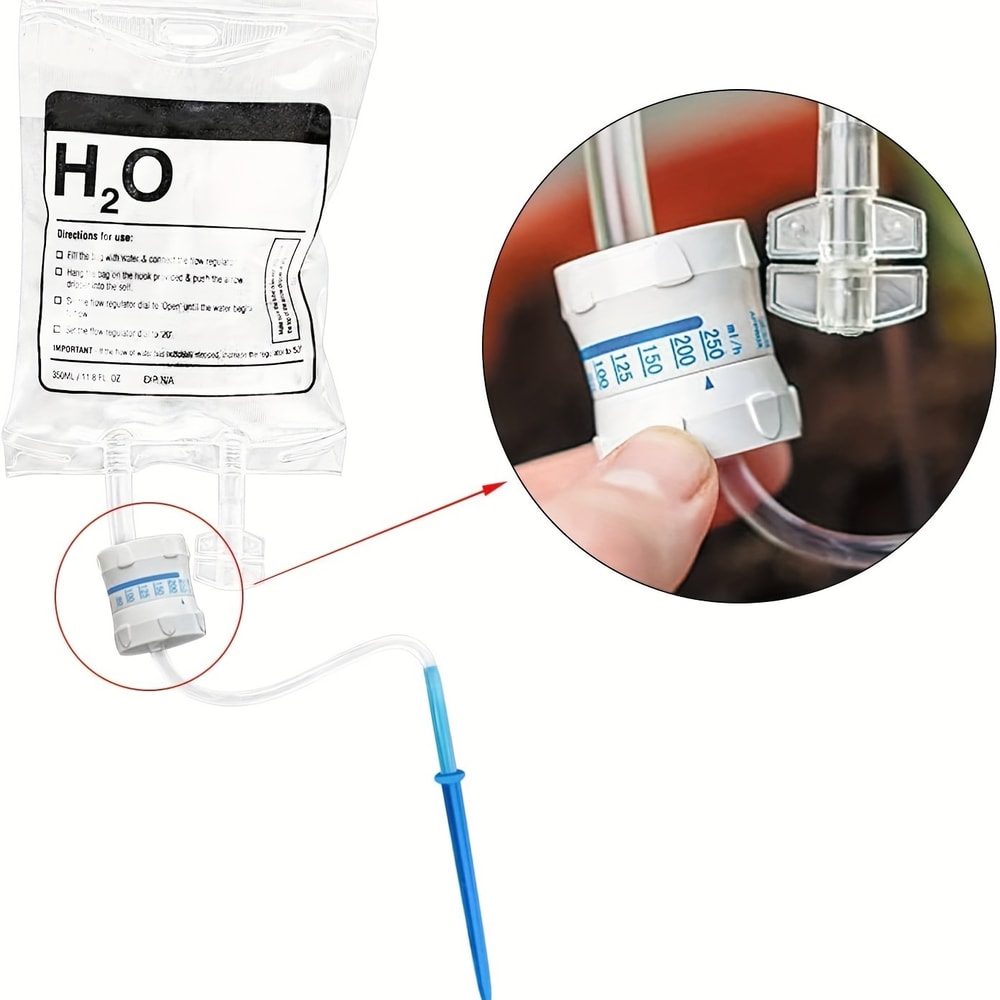 Plant Self Watering System Adjustable Flow Drip Irrigation Bag PVC Automatic Drip System For Indoor 1