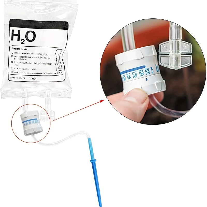 Plant Self Watering System Adjustable Flow Drip Irrigation Bag PVC Automatic Drip System For Indoor 1