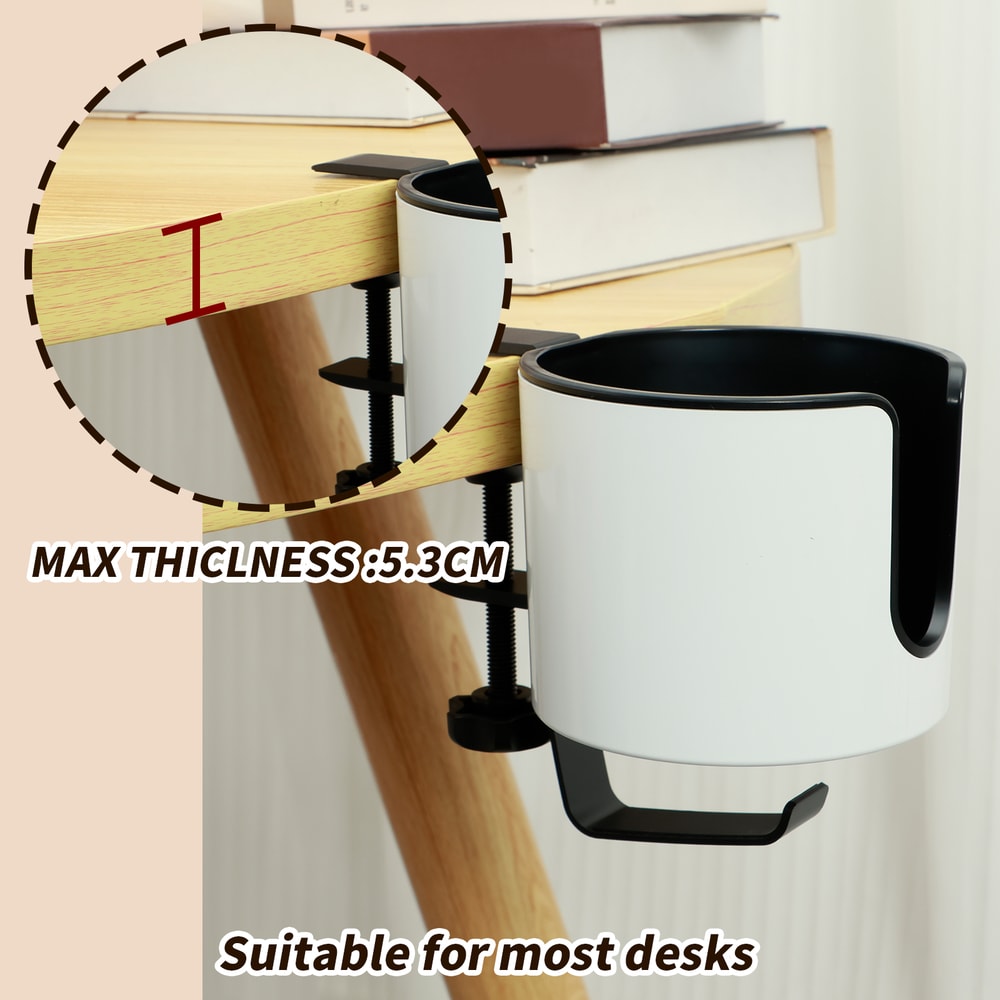 Headphone Holder Adjustable Desk Clamp Cup Rack For Coffee Mugs Water Cups Gaming Desk Accessories 4