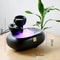Ceramic Fountain Hydroponic Vase Waterfall Calming Fish Tank Water Feature For Office Home Decor Po