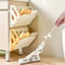 WallMounted Shoe Rack MultiLayer Space Saver Hidden Storage Shelf Foldable Plastic Organizer NoDril