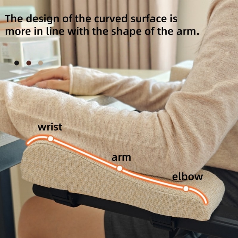 Memory Foam Arm Rest Cushions For Office Wheelchair Gaming Chairs Ergonomic Pressure Relief 1