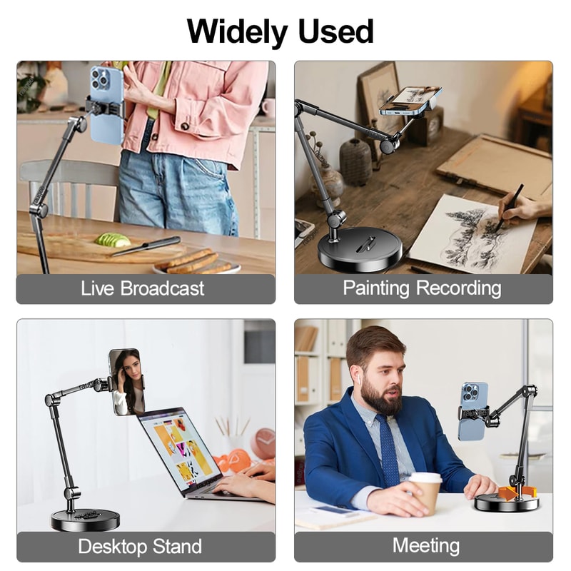 Portable Phone Holder Adjustable Folding Stand For Live Broadcast 5