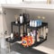 Double Tier SinkMounted Storage Rack Multi Purpose Bathroom Storage Basket Kitchen Cabinet Shelving 2