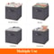 Cube Storage Bins Fold Able Fabric Storage Baskets With Handles For Shelves And Closet 3