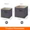 Cube Storage Bins Fold Able Fabric Storage Baskets With Handles For Shelves And Closet 4