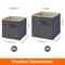 Cube Storage Bins Fold Able Fabric Storage Baskets With Handles For Shelves And Closet 4