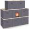 Cube Storage Bins Fold Able Fabric Storage Baskets With Handles For Shelves And Closet 6
