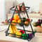 Three Tier Fruit Basket With Sturdy Kitchen Storage Box Perfect For Fresh Produce And Household Kit 4