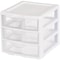 Small Drawer Storage Unit Plastic Stac Kable Organizer Clear Front Drawers For Desktop Office Home 0