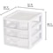 Small Drawer Storage Unit Plastic Stac Kable Organizer Clear Front Drawers For Desktop Office Home 1