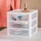 Small Drawer Storage Unit Plastic Stac Kable Organizer Clear Front Drawers For Desktop Office Home 2