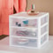 Small Drawer Storage Unit Plastic Stac Kable Organizer Clear Front Drawers For Desktop Office Home 2