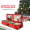 Christmas Wrapping Paper Storage Organizer Durable Oxford Fabric Gift Wrap Storage Bag Fits Ribbon 2