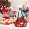 Christmas Gift Basket Red OpenTop Storage Basket For Tree Decorations Presents Candy Decorative Hol 5
