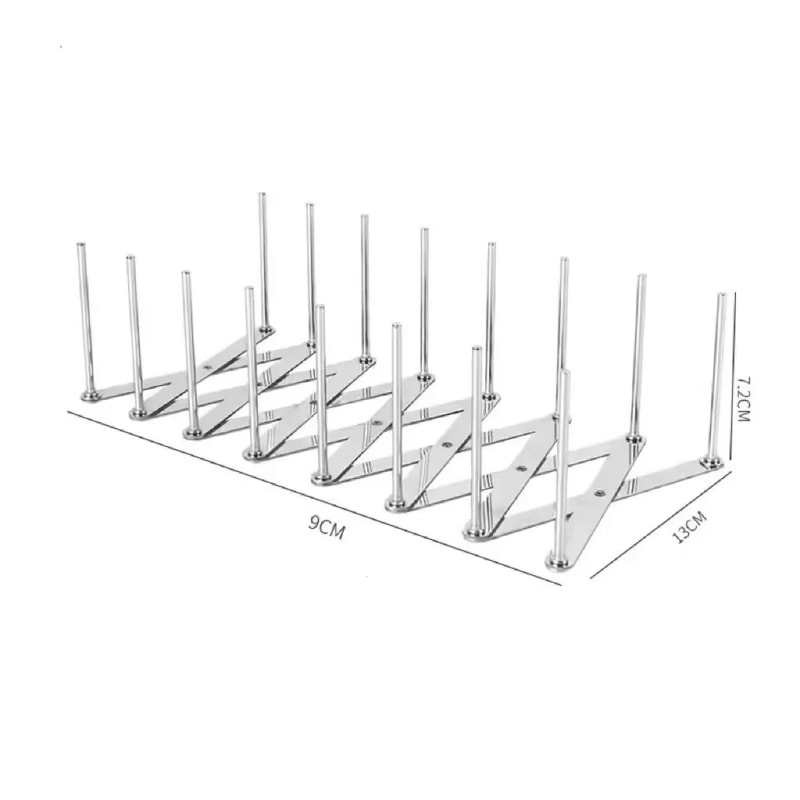 Retractable Storage Rack Space Saving Pot Lid Holder Heavy Duty Stainless Steel Dish Rack For Kitch 6