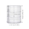 Rotating Jewelry Storage Box Makeup Storage Rack Bracelet Earring Organizer Rotating Plastic Displa
