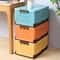 Folding Storage Box MultiFunction Foldable Organizer Plastic Sundries Storage Supplies Container Ea 0