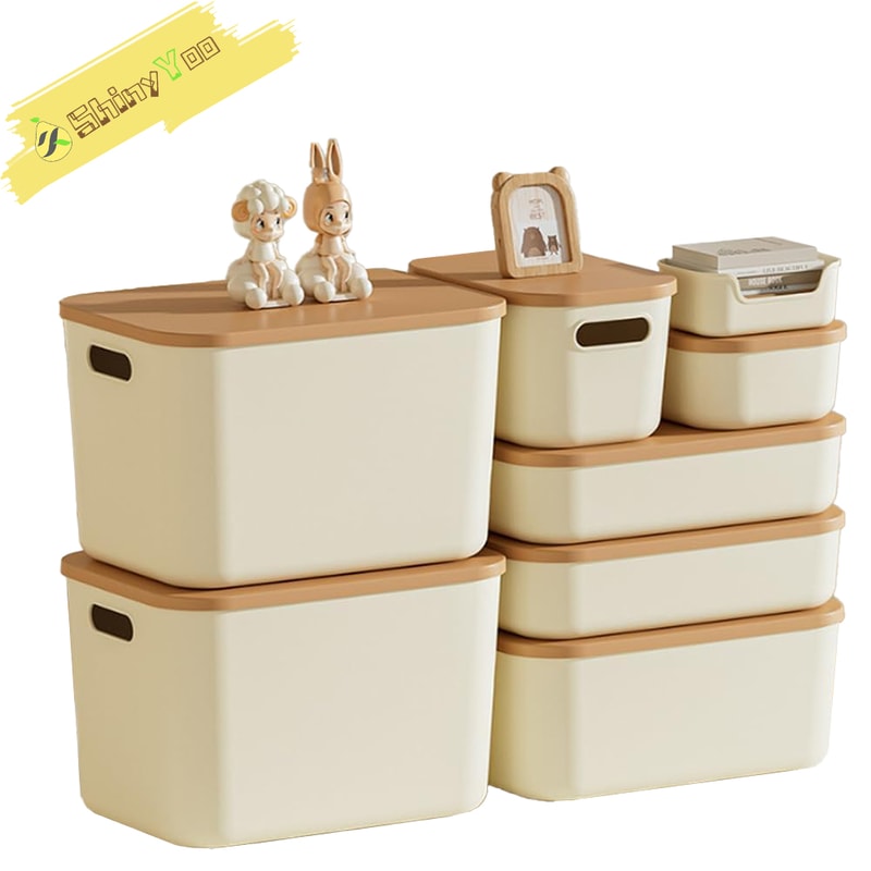 Under Bed Plastic Drawer Style Clothes Toy Storage Box With Lid Thickened Snacks Cosmetics Organizi