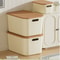 Under Bed Plastic Drawer Style Clothes Toy Storage Box With Lid Thickened Snacks Cosmetics Organizi