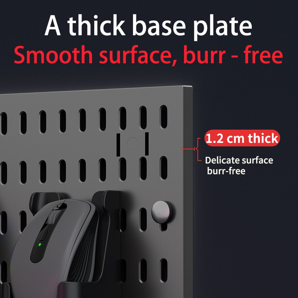 Standing Office Pegboard Storage No Drill ClipOn Desktop Rack With Numerous DIY Accessories For Off 3