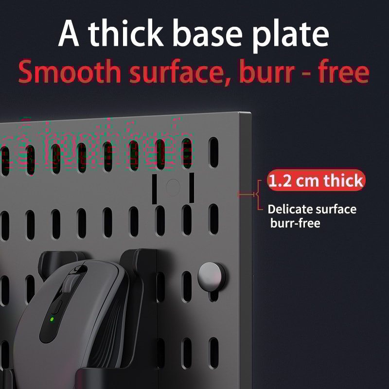 Standing Office Pegboard Storage No Drill ClipOn Desktop Rack With Numerous DIY Accessories For Off 3