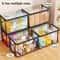 Large Capacity Transparent PVC Storage Bag With Flip Cover MultiPurpose Organizer For Books Clothes 2
