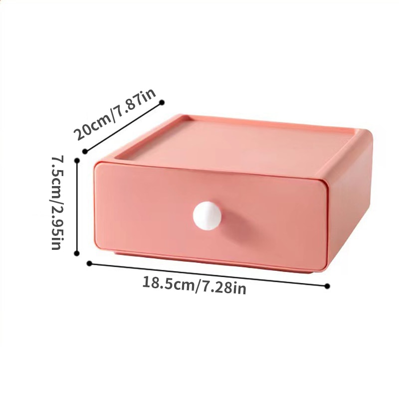 Single Desk Drawer Storage Box Desktop Stacked Storage Box Suitable For Desk Stationery Sundry Stor 4