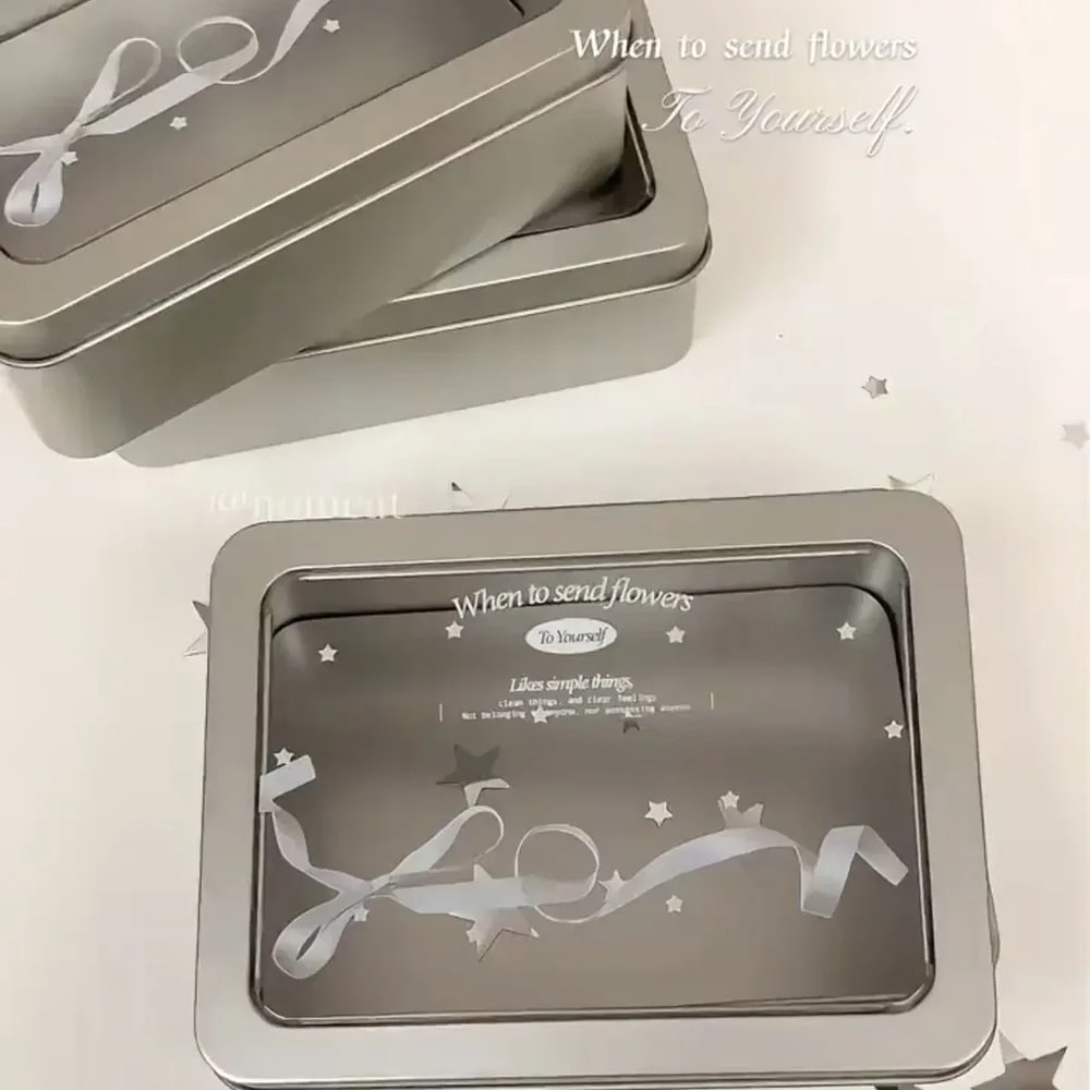 Sweet Lace Desktop Organizer Chic Bow Ribbon Fashion Photo Card Storage Box Portable Stationery Org