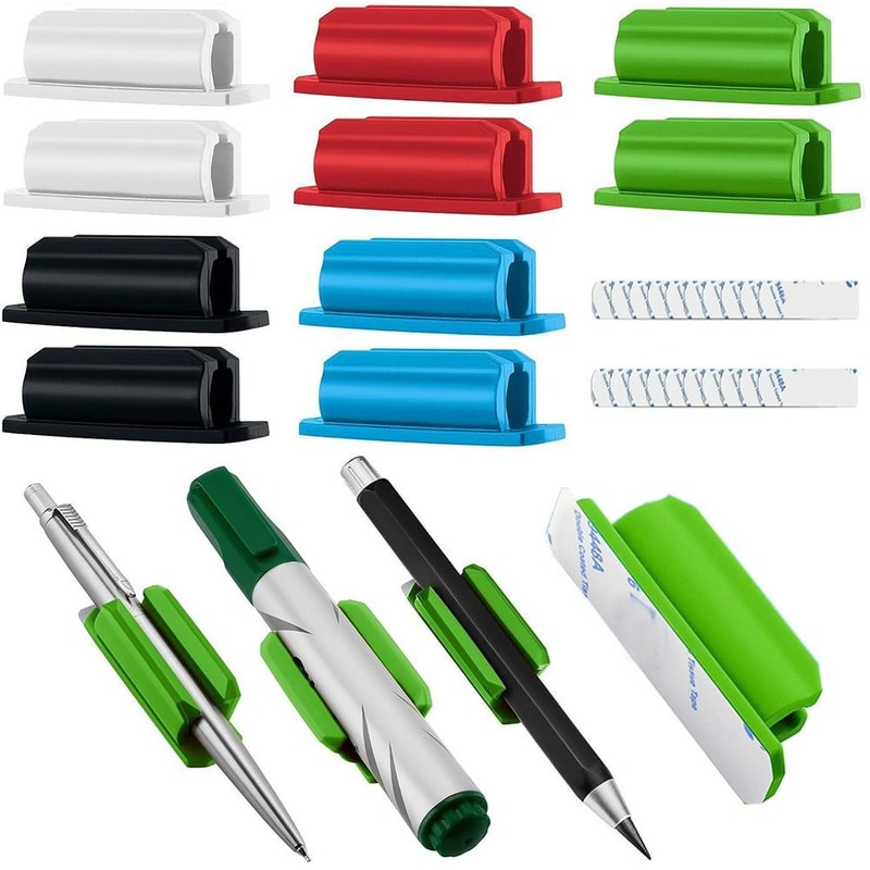 High Quality Silicone Pen Holder SelfAdhesive Pen Rack Creative Antifall Marker Storage For Desktop 0