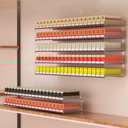 cigarette pusher display, automatic cigarette cabinet racks, large capacity cigarette holder for supermarkets