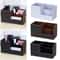 High Grade Leather Desk Organizer Pencil Pen Holder Caddy Storage Box With 3 C For Home Office And 0