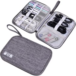 electronics organizer bag, waterproof carrying pouch, travel bag, universal cable organizer, electronics storage bag