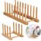 Wooden Dish Drainer Rack Kitchen Dishes Stand Plate Drying Rack Pot Lid Racks Kitchen Organizer Dry 0