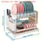 Large Dish Drying Rack for Kitchen Counter with Drainboard, Stainless Steel Dish Drainer for Dish & Cup
