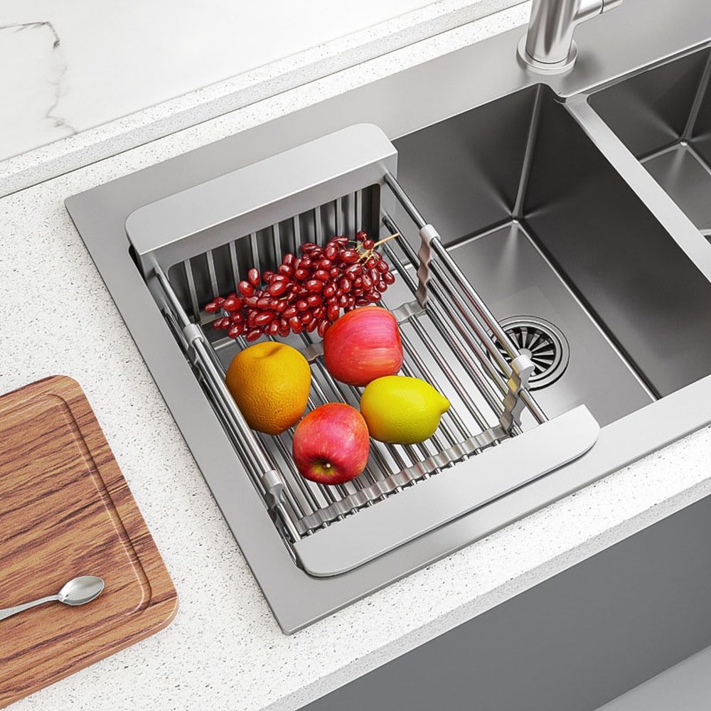Scalable Sink Rack Dish Drying Rack Kitchen Storage Organization Tableware Drainboard Kitchen Acces 2