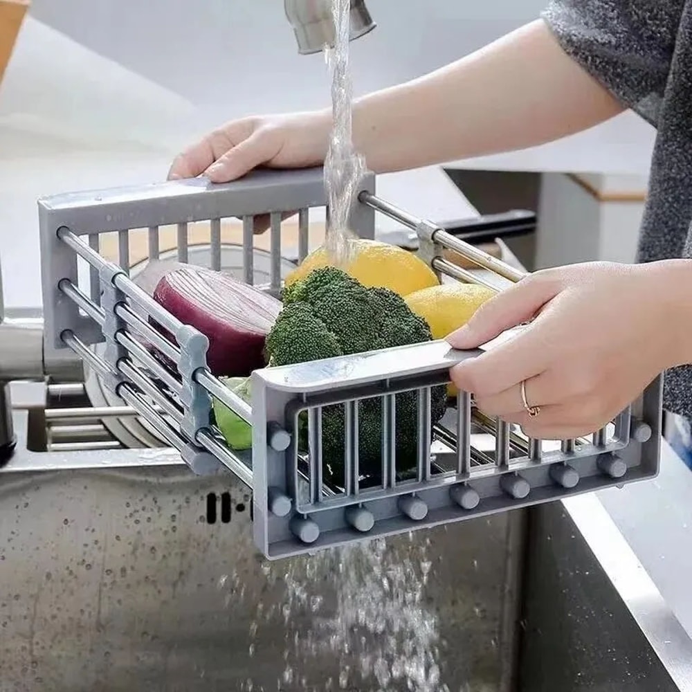Scalable Sink Rack Dish Drying Rack Kitchen Storage Organization Tableware Drainboard Kitchen Acces 4
