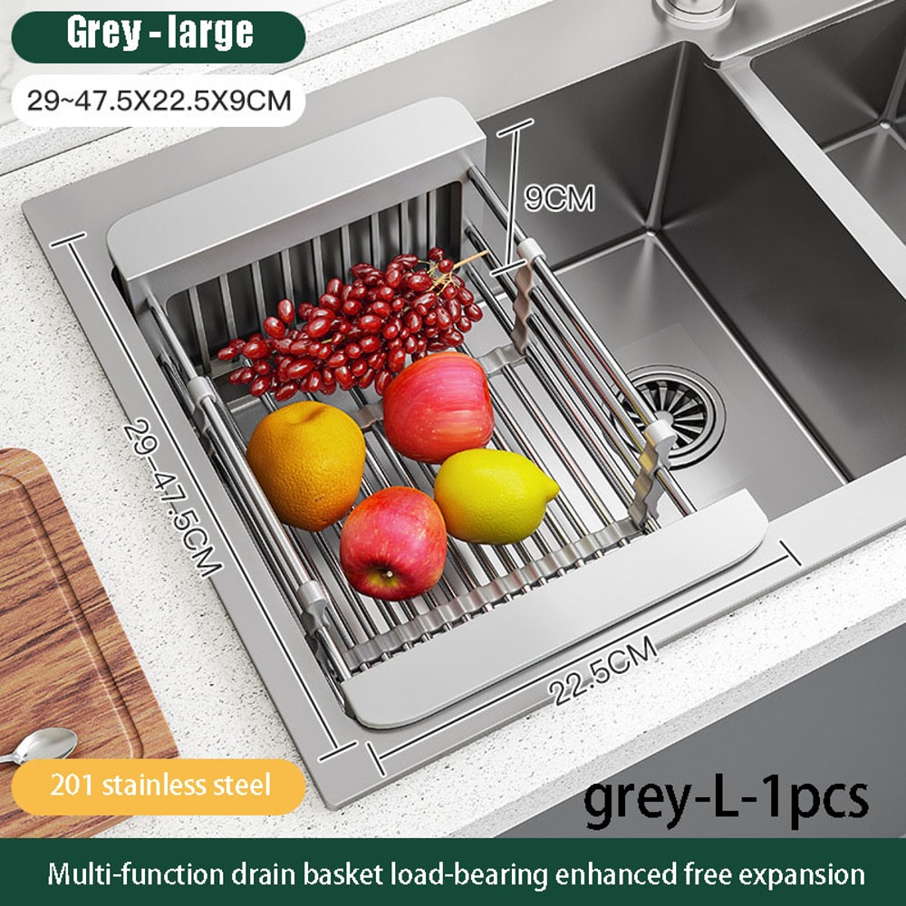 Scalable Sink Rack Dish Drying Rack Kitchen Storage Organization Tableware Drainboard Kitchen Acces 9