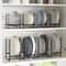 Kitchen Rack Dish Storage Rack, Cabinet Dish Rack, Dinner Plate Drain Rack, Counter top Plate Iron Stand